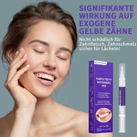 Zahnaufhellung Bleaching Stift, Purple Teeth Whitening Pen, Zähne Aufhellen, Schnelles Entfernen Aller Flecken, Zahnbleaching (3 Stück)