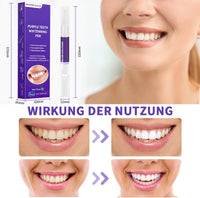 Zahnaufhellung Bleaching Stift, Purple Teeth Whitening Pen, Zähne Aufhellen, Schnelles Entfernen Aller Flecken, Zahnbleaching (3 Stück)