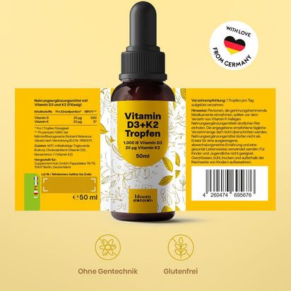 Premium Vitamin D3 K2 Drops